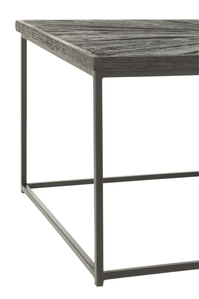 Coffee Table Shanil Wood/Iron Black - Majorr