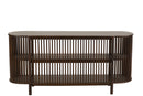 Console 2 Shelves Conie Mango Wood Dark Brown - Majorr
