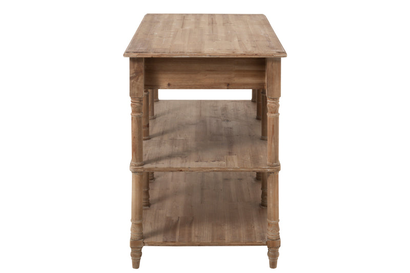 Console 6 Drawers Wood Natural - Majorr