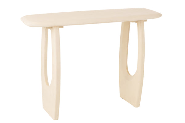 Console Mark en bois de manguier beige