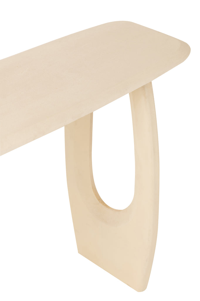 Console Mark Mango Wood Beige - Majorr
