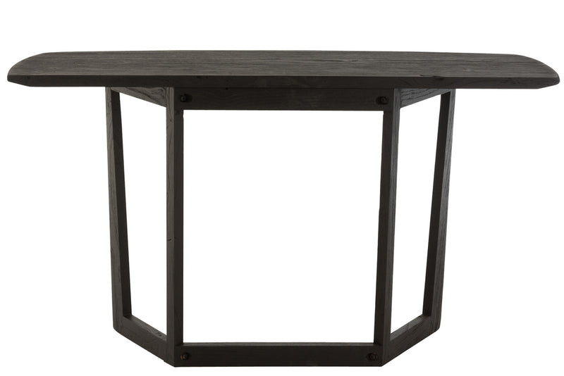 Console Maty Exotic Wood Black - Majorr