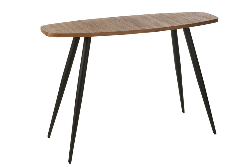 Console Oval Recycle Teak Natural - Majorr