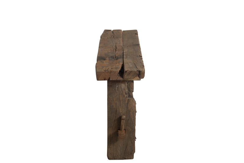 Console Rough Recycled Wood Brown - Majorr