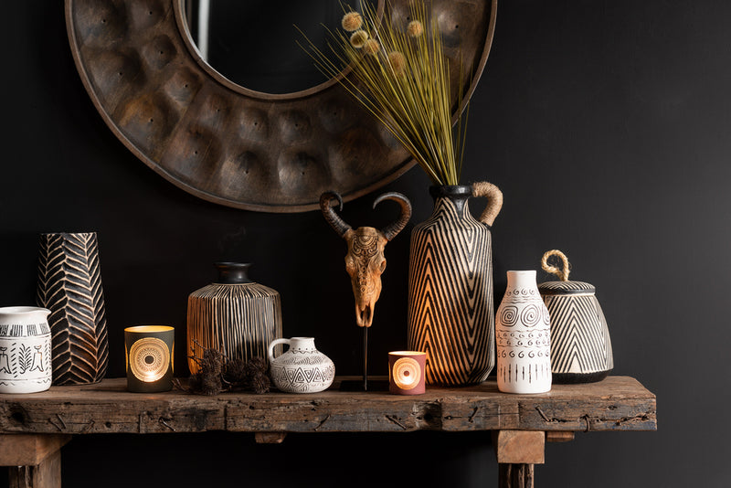 Console Rough Recycled Wood Brown - Majorr