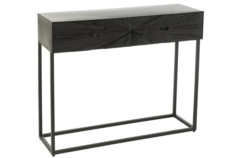 Console Shanil Wood/Iron Black - Majorr