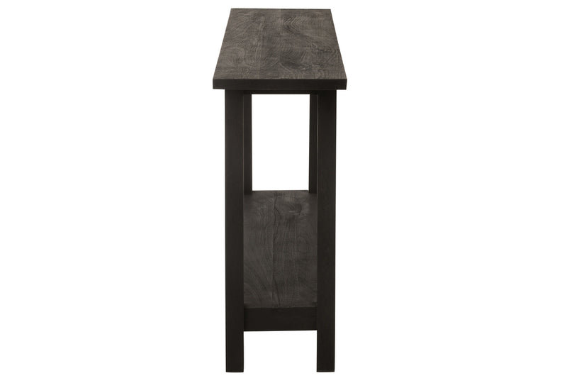 Console Square Mango Wood Black - Majorr