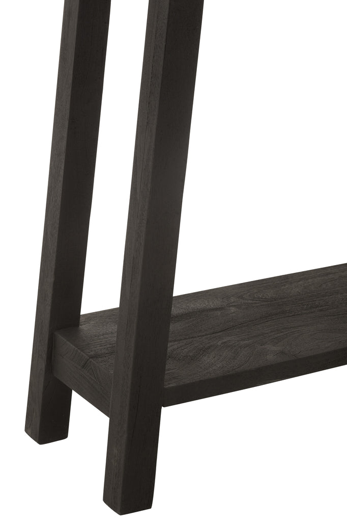 Console Square Mango Wood Black - Majorr