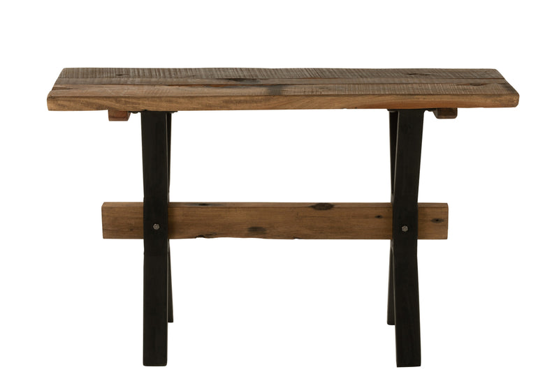 Console Table Vintage Wood Brown - Majorr