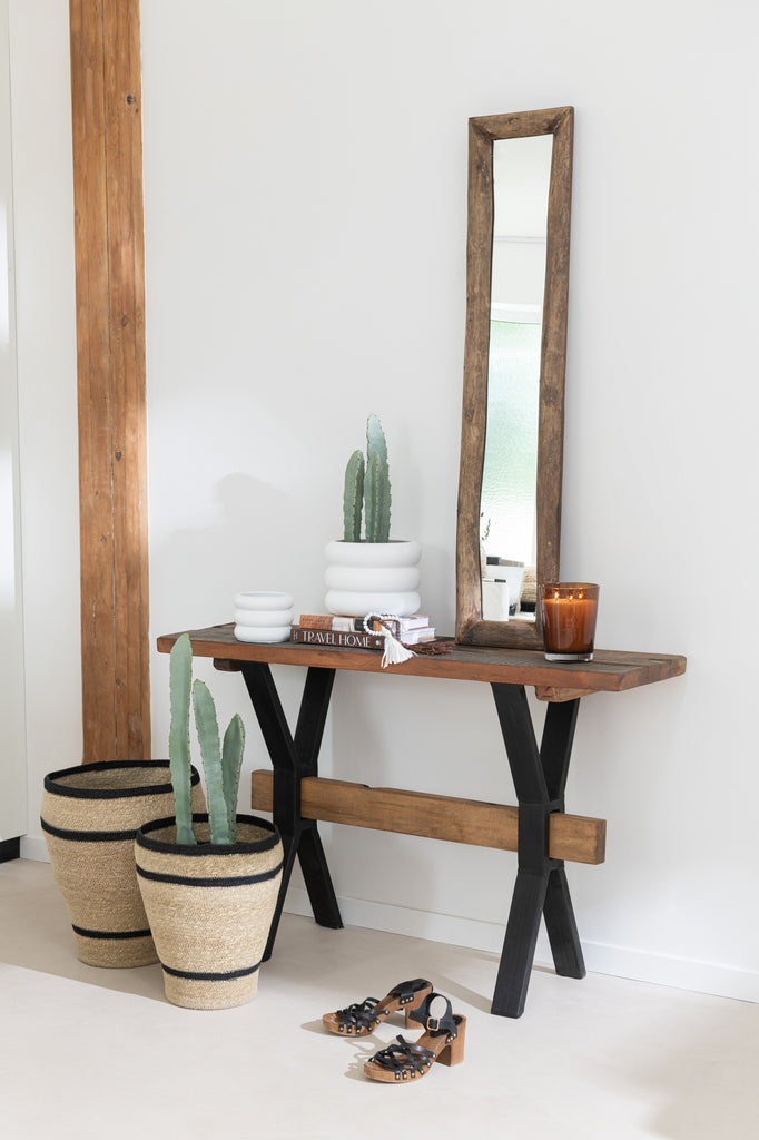 Console Table Vintage Wood Brown - Majorr