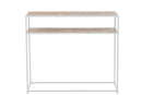 Console Zigzag Wood/Metal Natural/White - Majorr