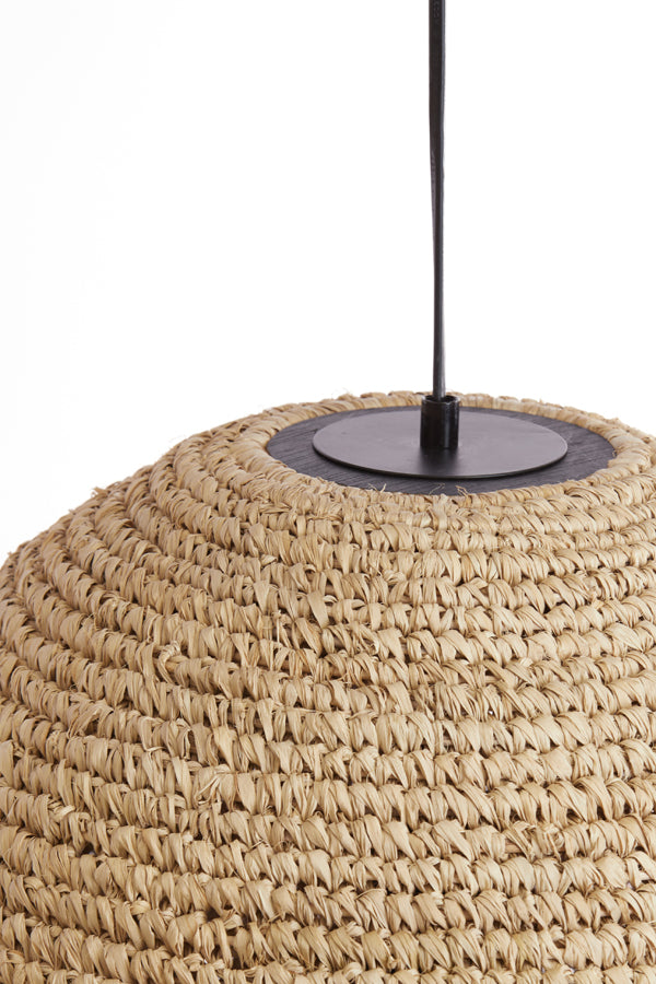 Hanging lamp 45x53 cm CORYP palm leaf natural - Majorr