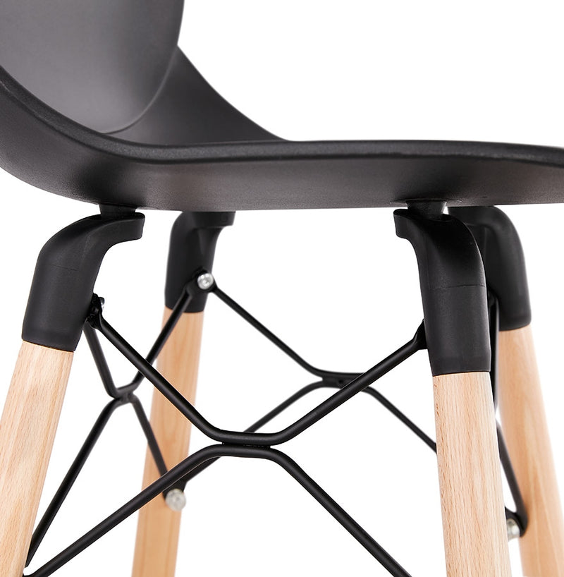 Design barkruk 'COSMIK' zwart Scandinavische stijl - Majorr