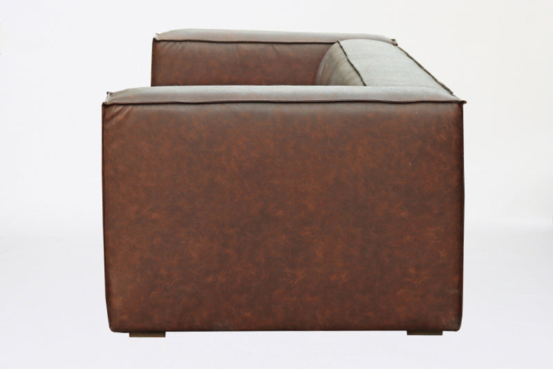 Couch 4Seat Modern Dark Brown - Majorr