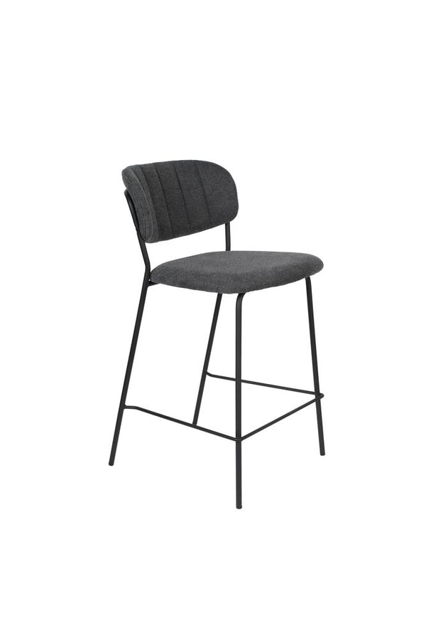 Counter Stool Jolien Black/Dark Grey - Majorr