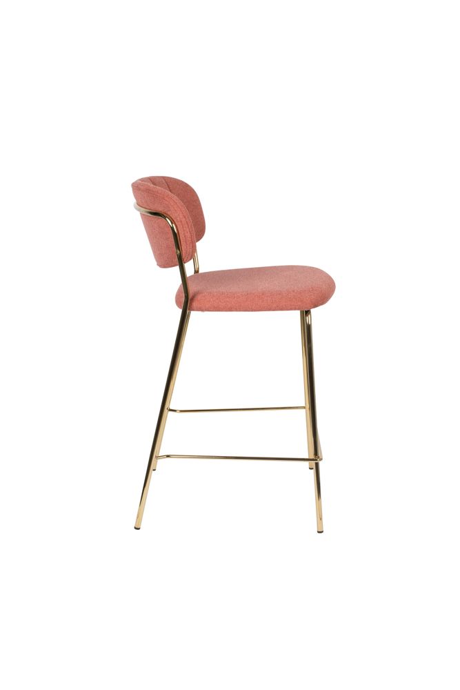 Counter Stool Jolien Gold/Pink