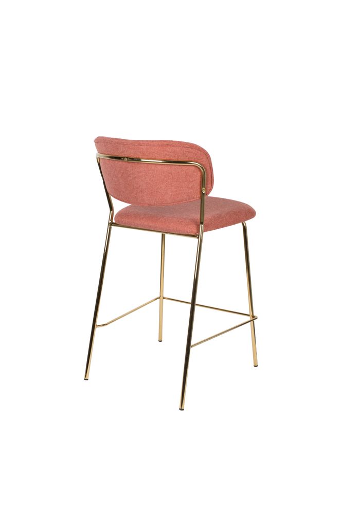 Counter Stool Jolien Gold/Pink