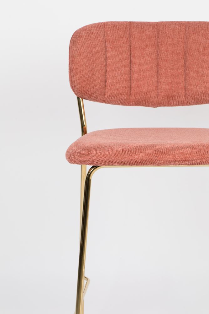 Counter Stool Jolien Gold/Pink