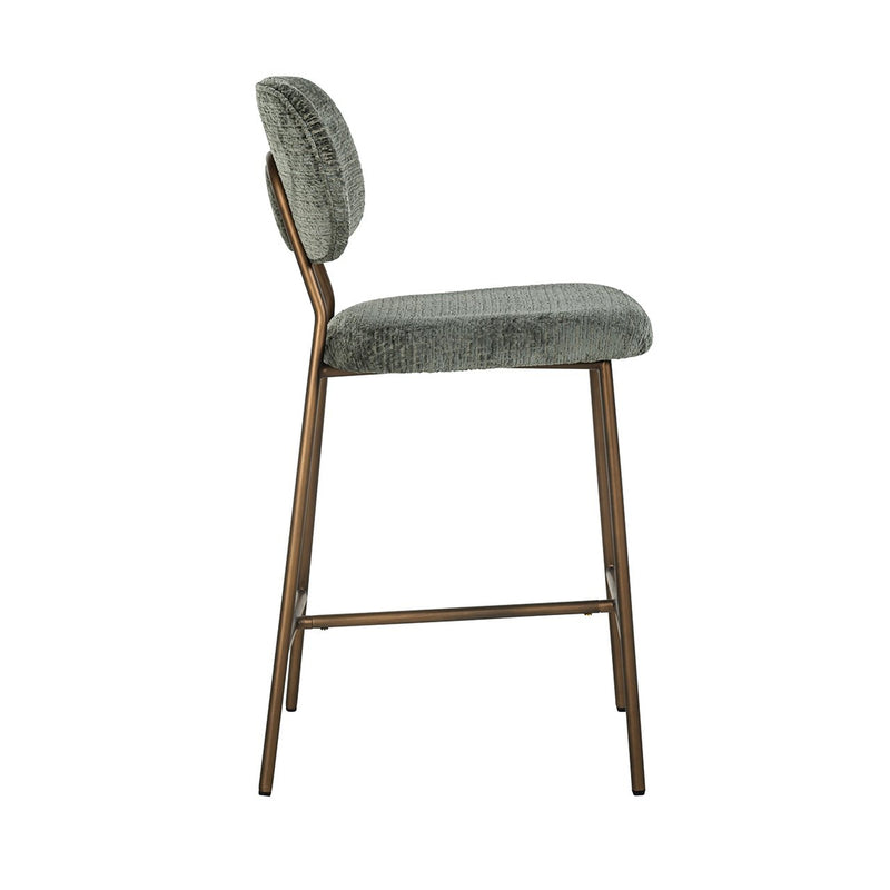 Counterstoel Xenia thyme fusion / brushed gold legs - Majorr