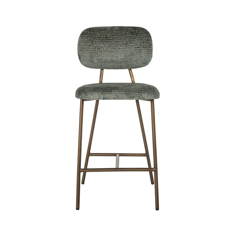 Counterstoel Xenia thyme fusion / brushed gold legs - Majorr