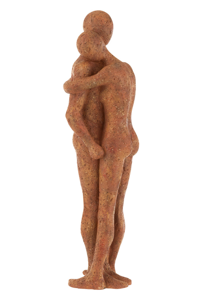 Couple Hugging Poly Terracotta