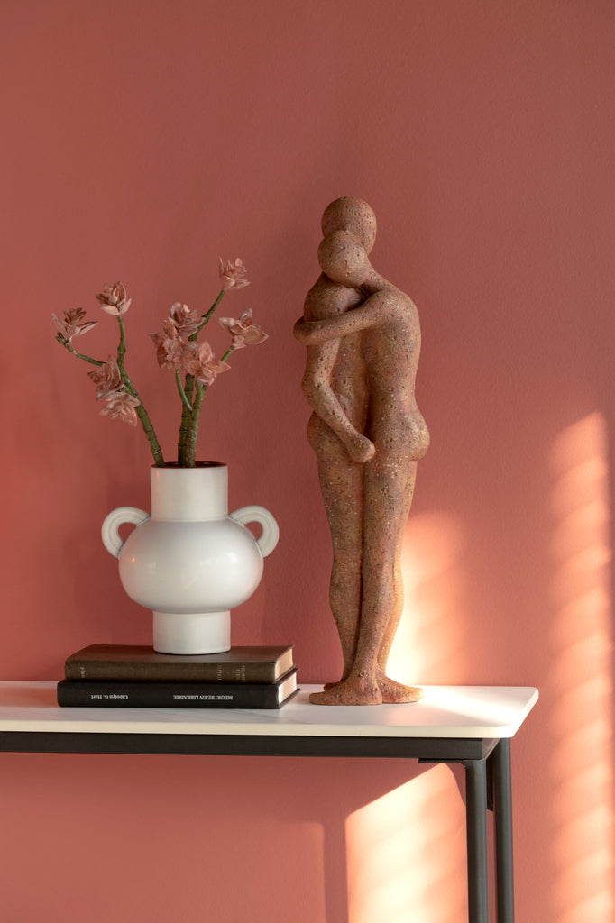 Couple Hugging Poly Terracotta