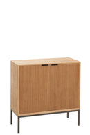 Cupboard On Legs 2 Doors Wood/Metal Natural - Majorr