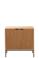 Cupboard On Legs 2 Doors Wood/Metal Natural - Majorr