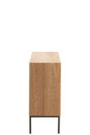 Cupboard On Legs 2 Doors Wood/Metal Natural - Majorr