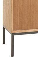 Cupboard On Legs 2 Doors Wood/Metal Natural - Majorr