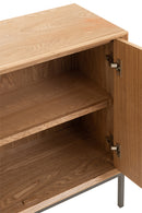 Cupboard On Legs 2 Doors Wood/Metal Natural - Majorr