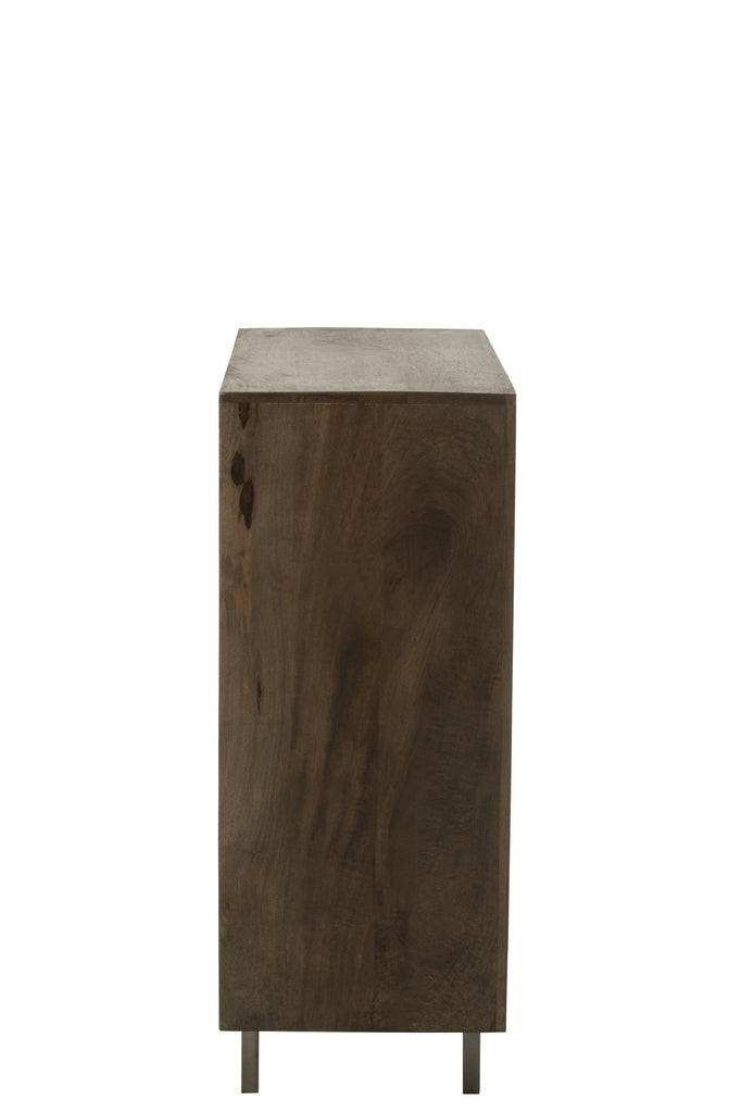 Cupboard Pino Metal/Mango Wood Brown/Grey - Majorr