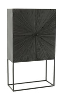 Cupboard Shanil Wood/Iron Black - Majorr