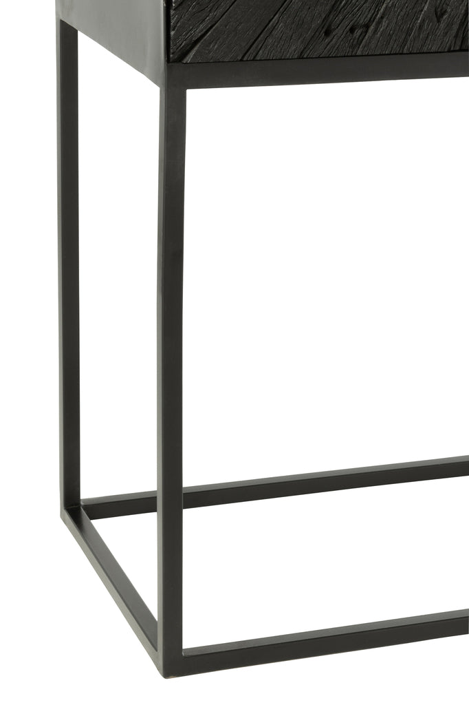 Cupboard Shanil Wood/Iron Black - Majorr