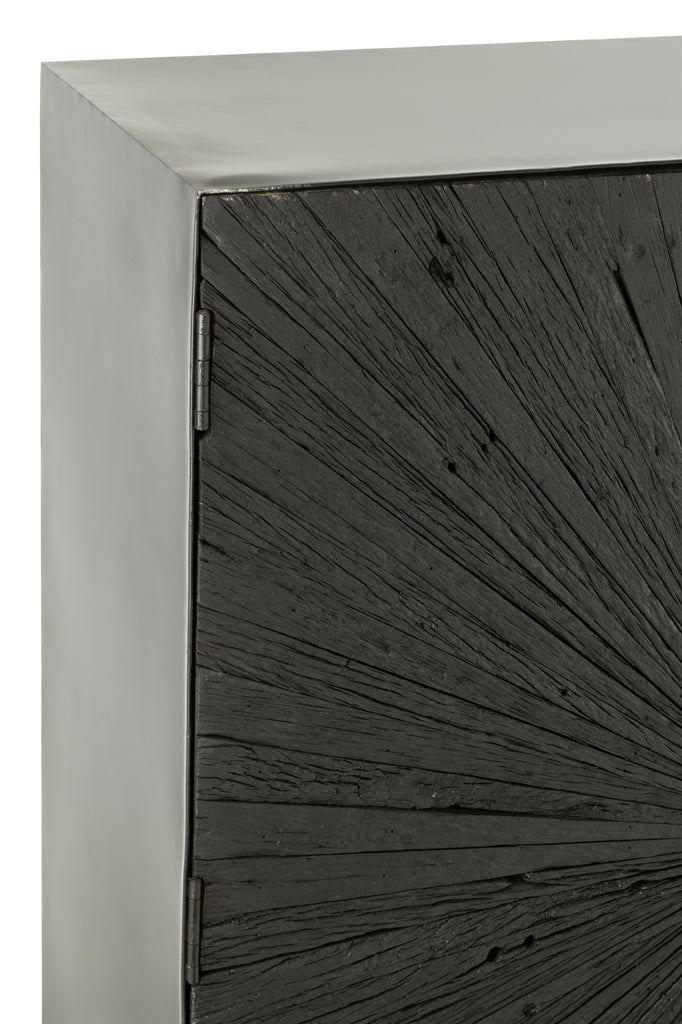 Cupboard Shanil Wood/Iron Black - Majorr