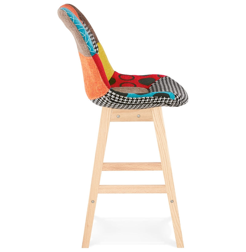 CUPIDON MINI' halfhoge snack-kruk met patchwork-stijl - Majorr