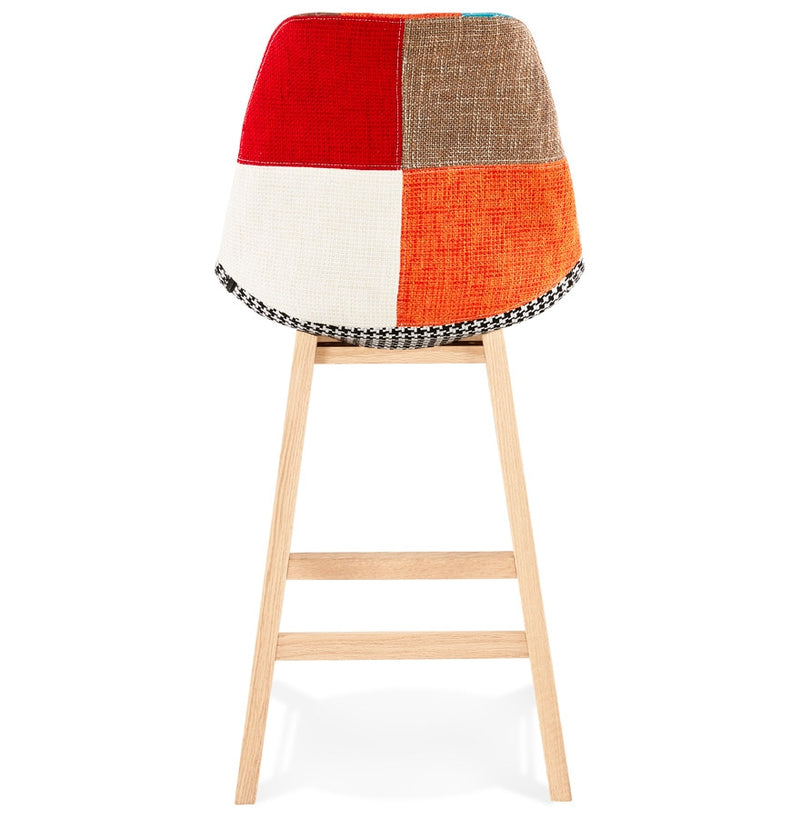 CUPIDON MINI' halfhoge snack-kruk met patchwork-stijl - Majorr