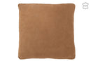 Cushion Woven Leather Camel - Majorr