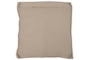 Cushion Square 1 Side Reed/Textile Natural Large - Majorr