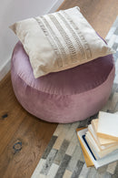 Cushion Border Square Leather Light Grey - Majorr