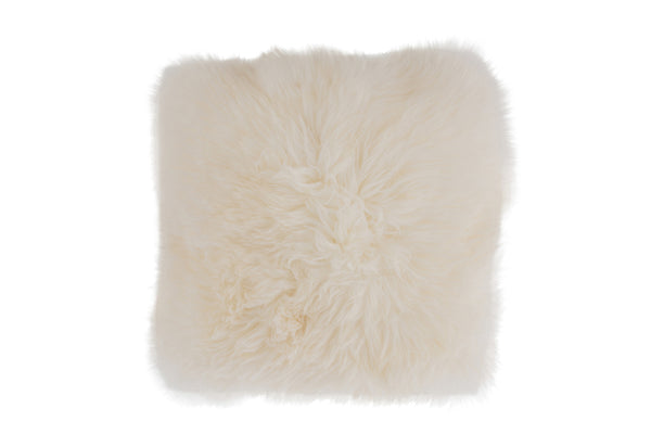 Cushion Sheep Pelt Square White