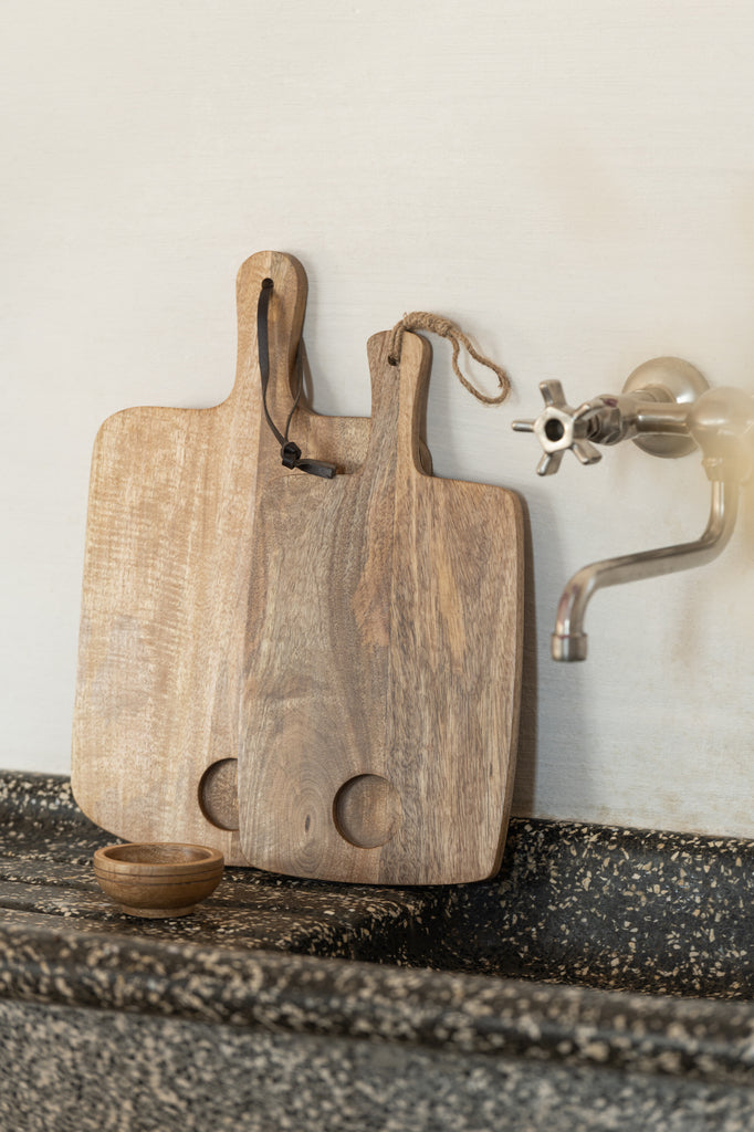 Cutting Board+Bowl Mango Wood Natural - Majorr