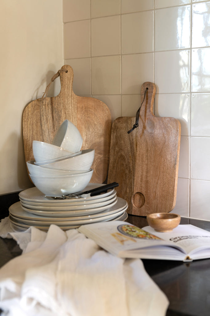 Cutting Board+Bowl Mango Wood Natural - Majorr