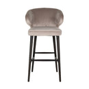 Barstoel Indigo khaki velvet - Majorr