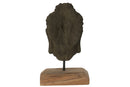Decoration Head Teak Wood/Cement Black/Natural - Majorr