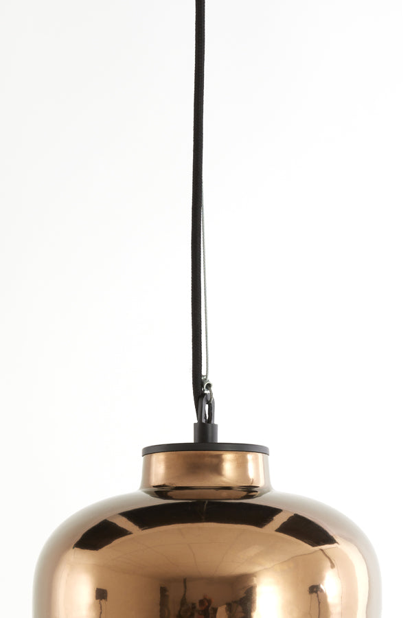 Hanging lamp 22,5x25 cm DENA shiny bronze - Majorr