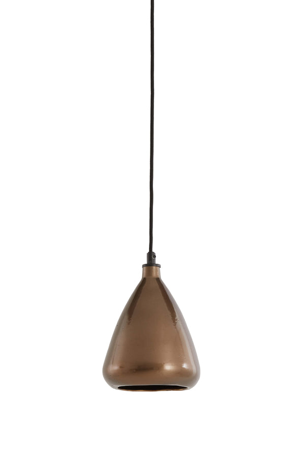 Hanging lamp 18x20 cm DESI shiny bronze - Majorr
