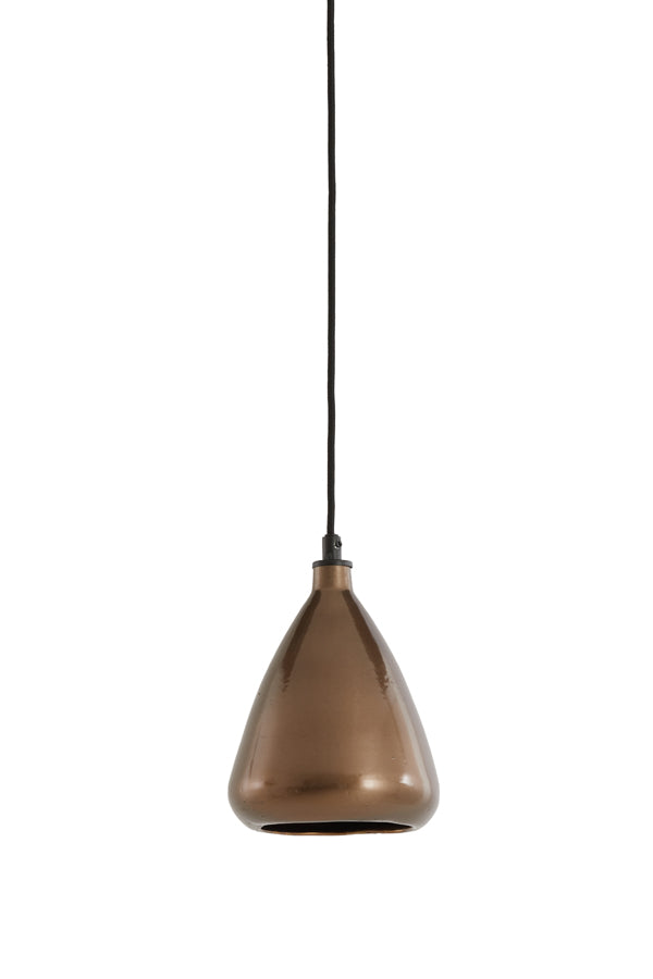 Hanging lamp 18x20 cm DESI shiny bronze - Majorr