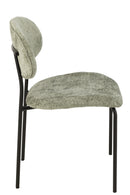 Dining Chair Textile/Metal Mint Green - Majorr