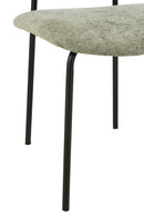 Dining Chair Textile/Metal Mint Green - Majorr